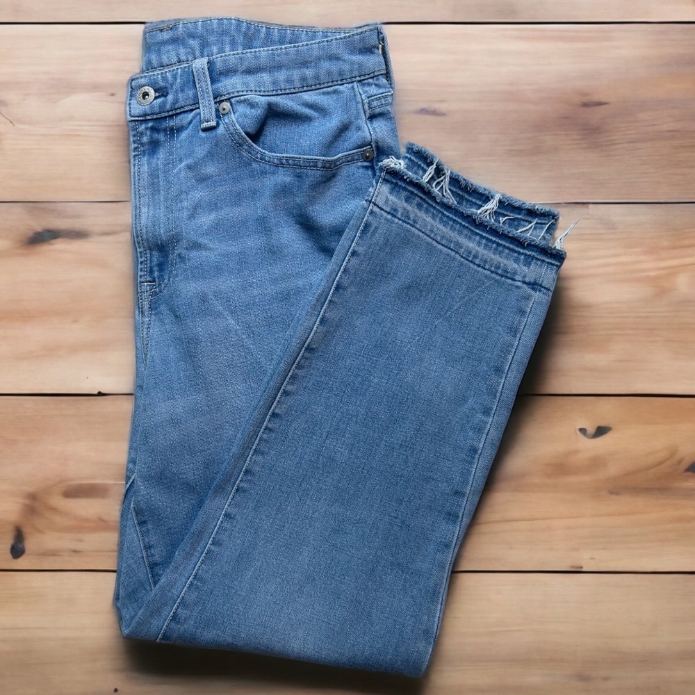TALBOTS High Waist Straight Ankle Jeans Women's Size 10 Blue